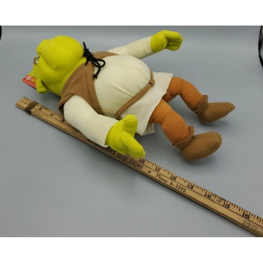 2004 Dreamworks Shrek 2 Shrek Stuffed Plush Toy by Nanco 15‎ inch With Tag Read